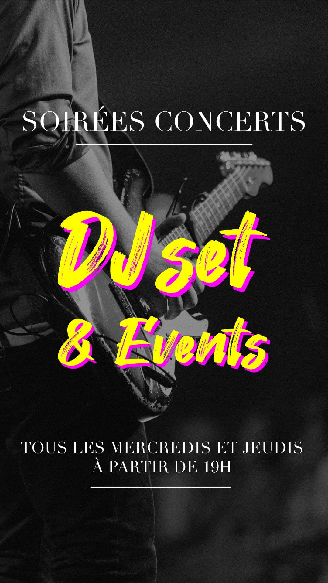Affiche d’événement — soirée concert