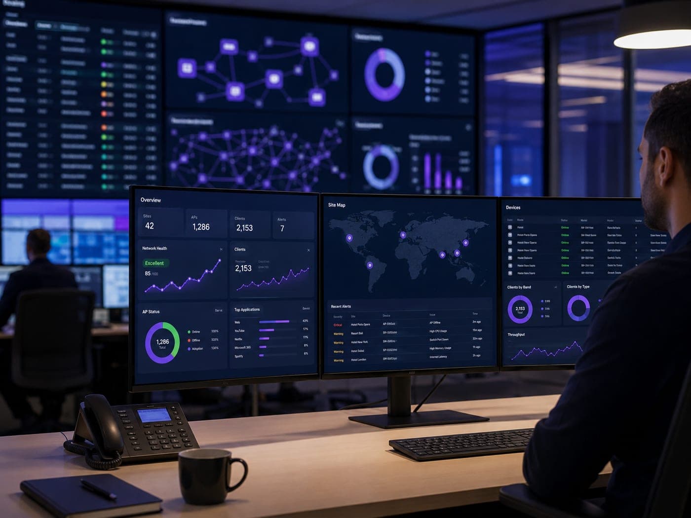 Un Wi-Fi managé, supervisé 24/7